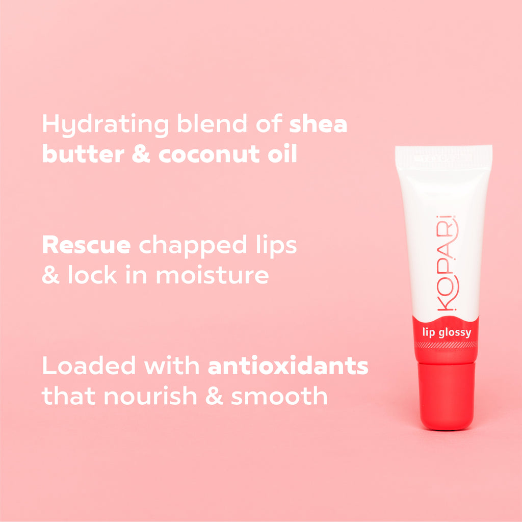 Moisturizing Lip Glossy with Shea Butter and Coconut Oil